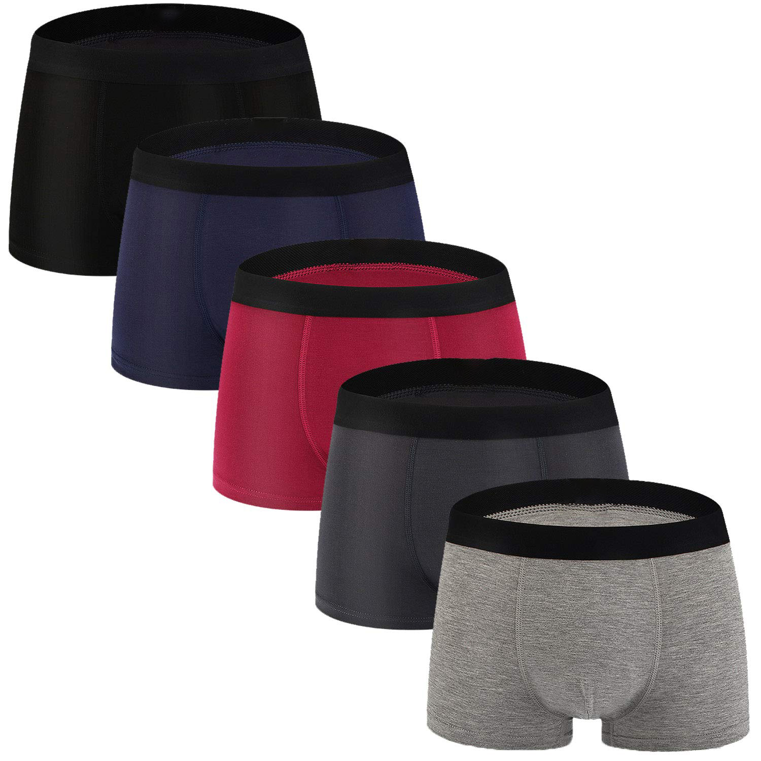 Panlalaking Underwear Soft Bamboo Boxer Briefs (21)