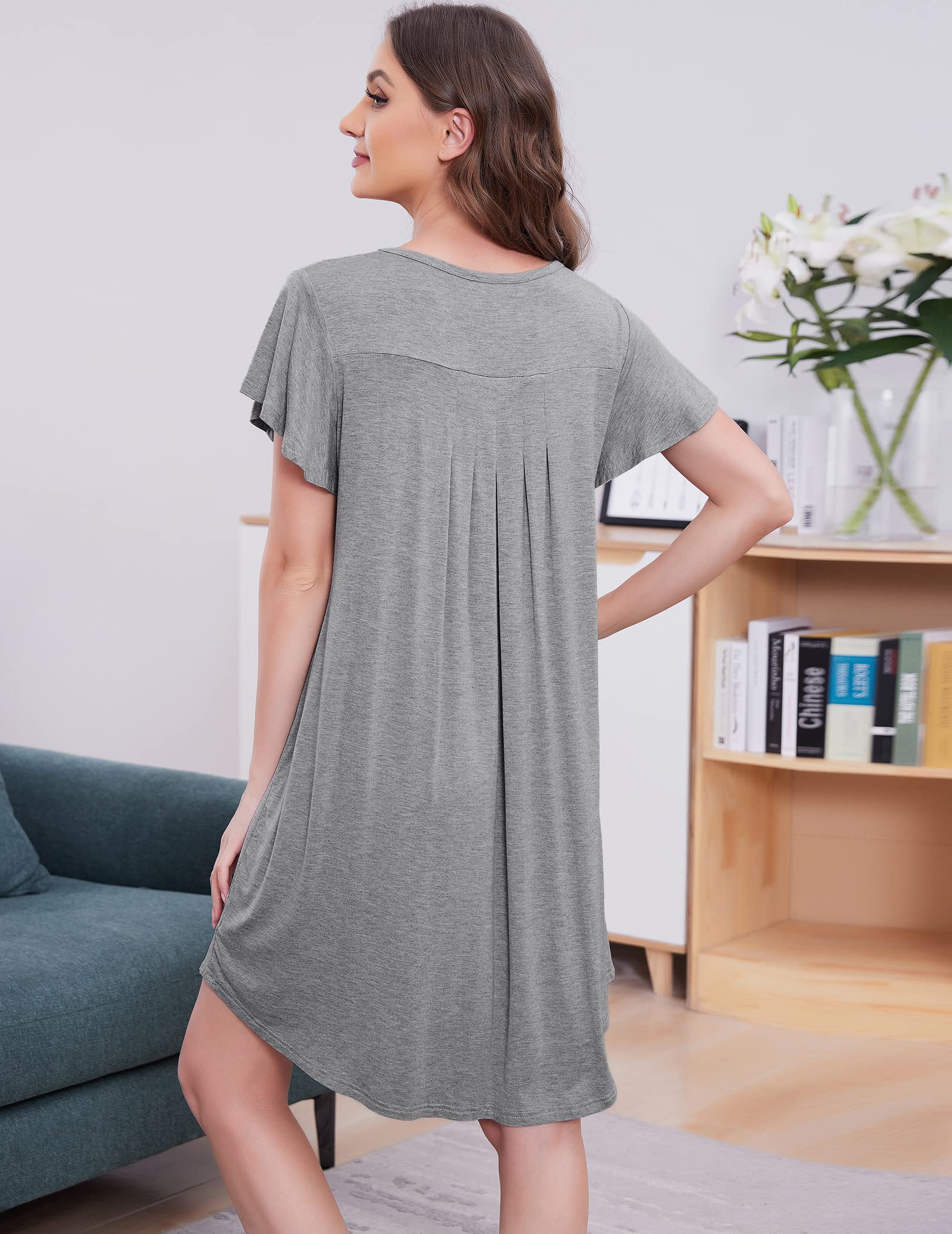 Womens Sleepshirt Soft Sleepwear (38)