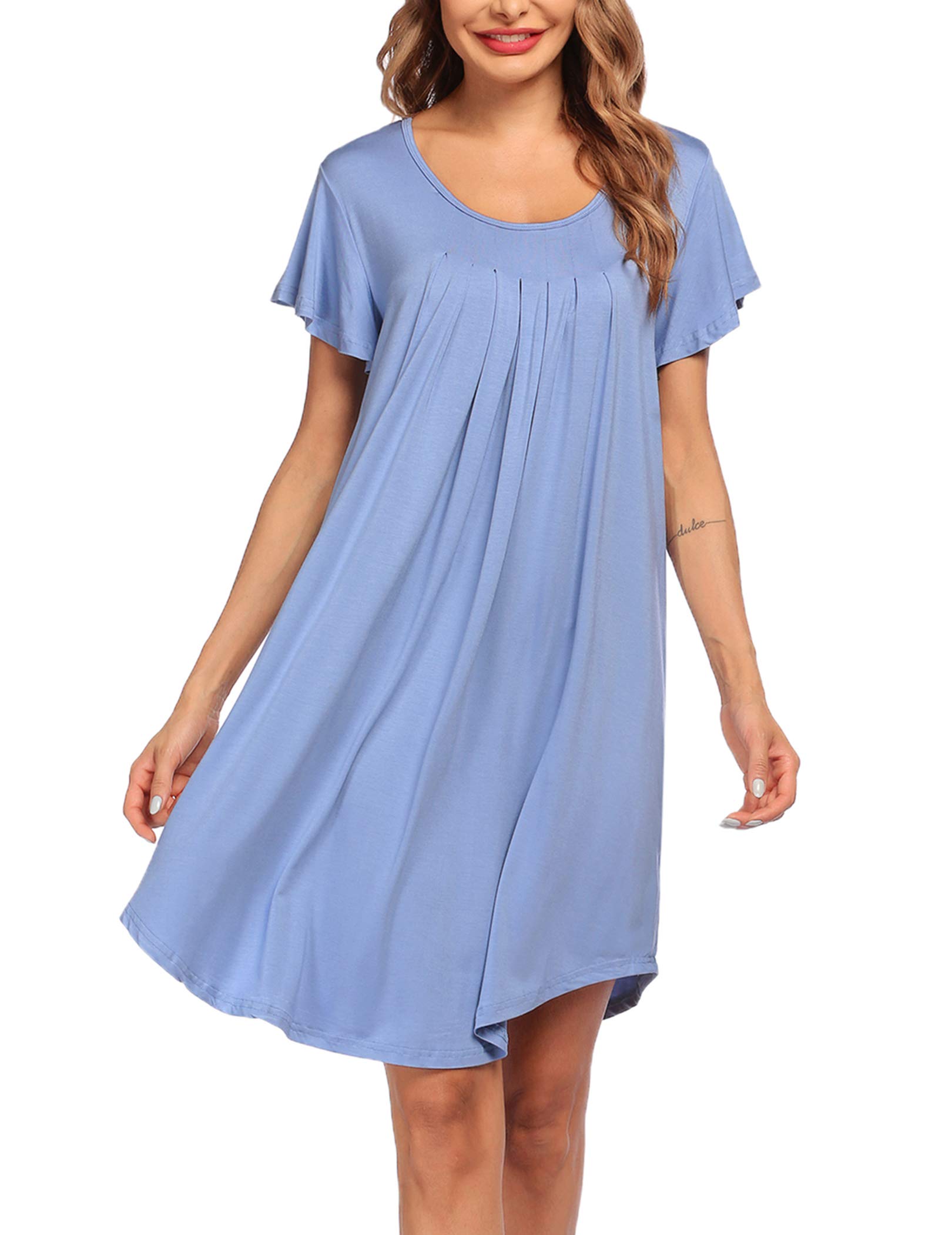 Womens Sleepshirt Soft Sleepwear (45)